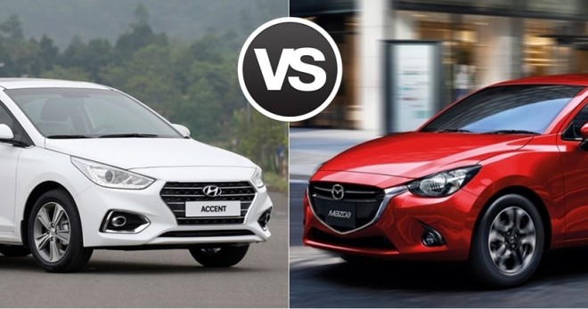 So sánh Hyundai Accent và Mazda 2: Chọn Hàn giá rẻ hay Nhật công nghệ